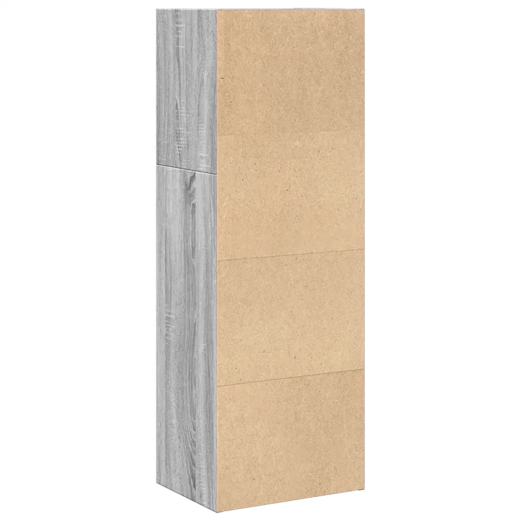 vidaXL Libreria Grigio Sonoma 40x30x114 cm in Legno Multistrato