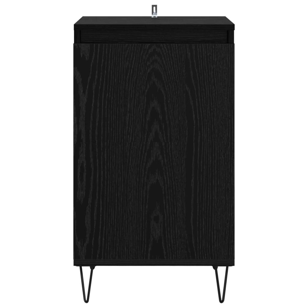 Credenza | Madia | Buffet da pranzo | Armadio da pranzo Rovere Nero 40 x 35 x 70 cm Legno multistrato