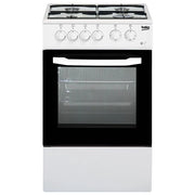 Beko CSS42014FW Cucina a Gas Forno Elettrico con Grill 4 Fuochi Capacita' 54 Litri Classe energetica B 50 cm Bianco
