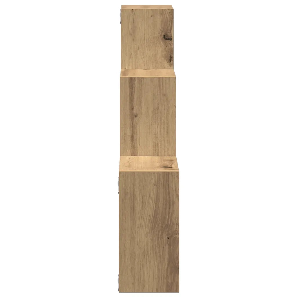 vidaXL Mensole a Cubo Parete Artigianale 68x15x68 cm Legno Multistrato