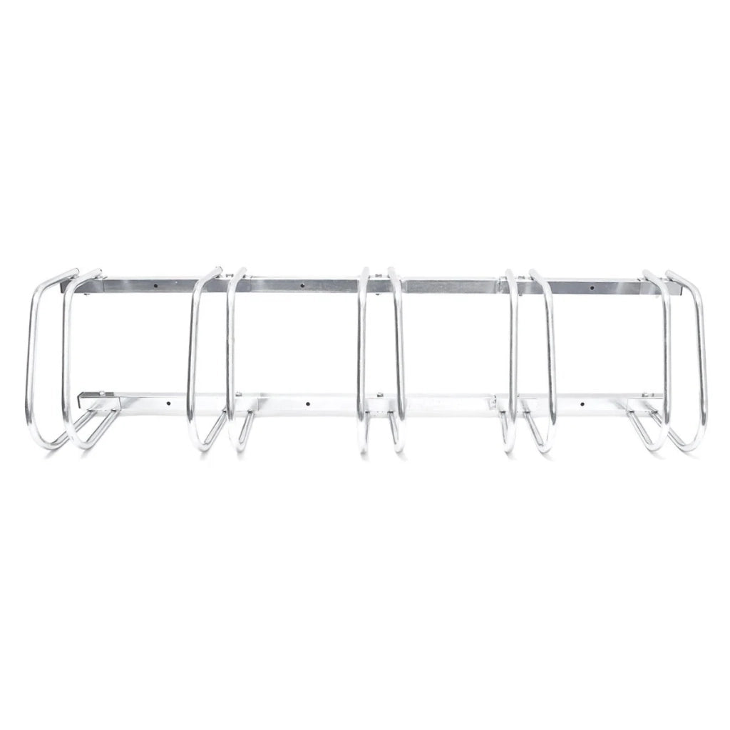 Sistema di deposito per biciclette rastrelliera basculante per 5 biciclette pratico garage montaggio a pavimento o a parete 3413004