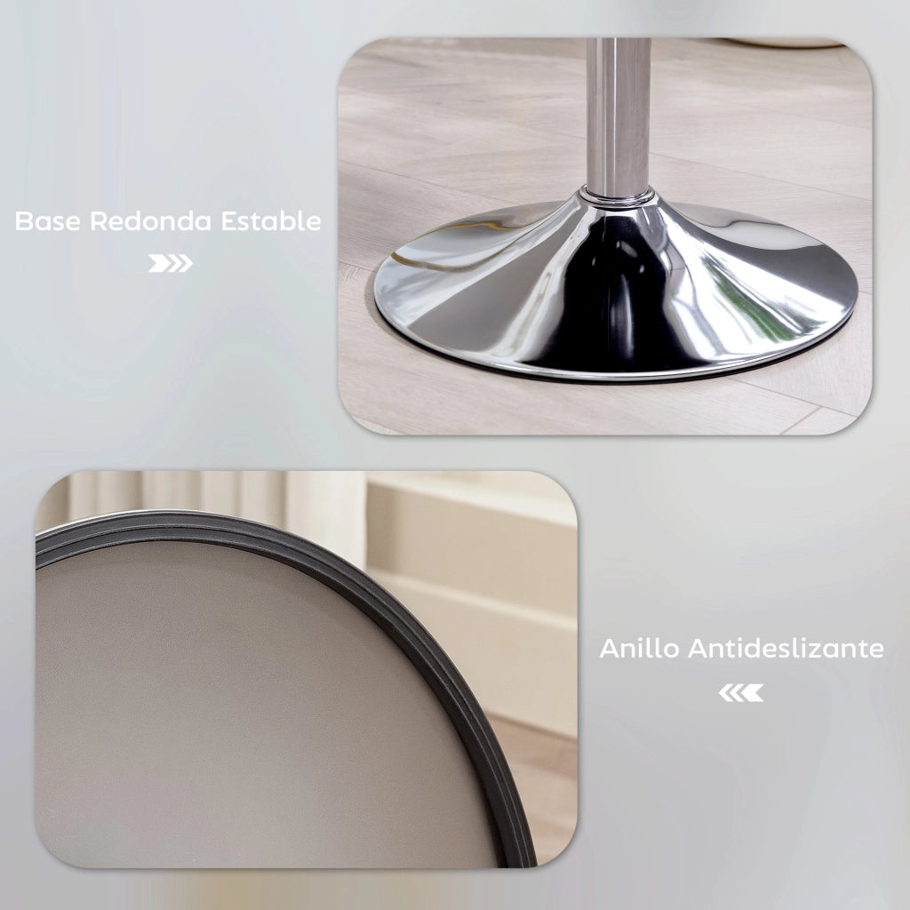 Sgabello da Cucina Regolabile in Altezza ¨C zephmum ¨C Bianco 52-66 cm