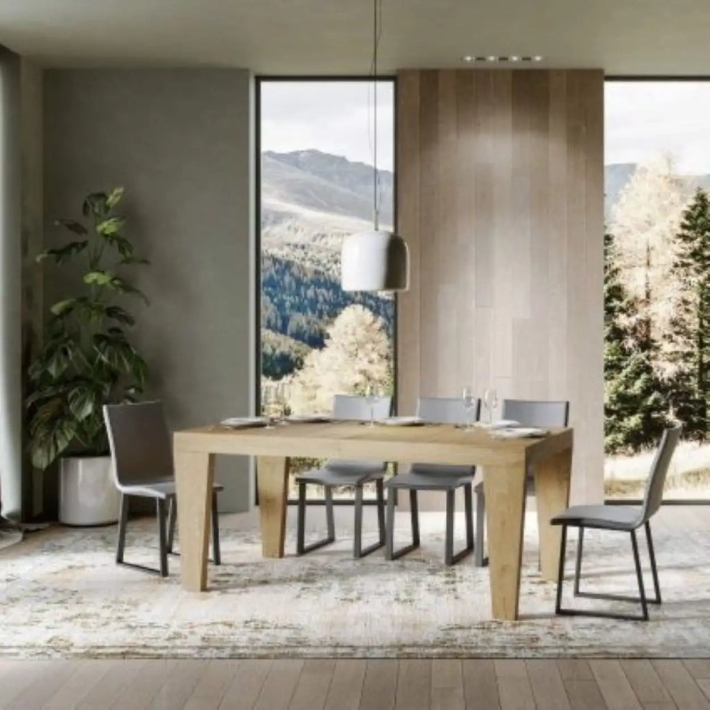 Tavolo allungabile 200/304x90 cm Spimbo Premium colore quercia natura