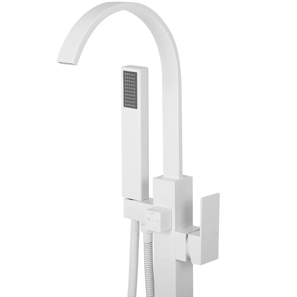 Rubinetteria per Vasca Freestanding in Ottone di colore Bianco moderno contemporaneo