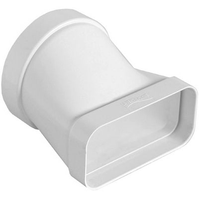 GIUNTO ORIZZONTALE PER PASSAGGIO DA TUBO TONDO A RETTANGOLARE- D. 100 / 120x60 mm- FIRST- pezzi 1