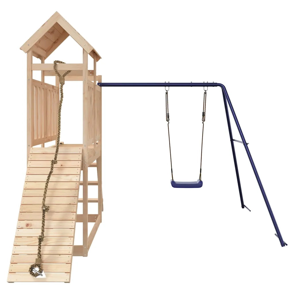 Set da Gioco da Esterno in Legno Massello di Pino 3155870