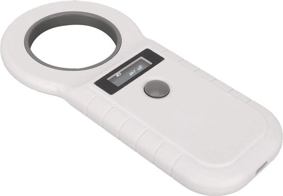 Letto di Microchip per Cani Scanner RFID Portatile Ricaricabile - Bianco