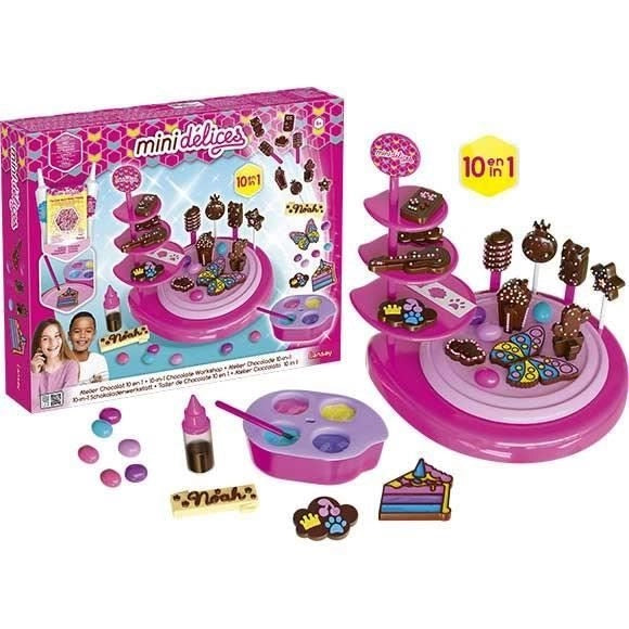 Mini Délices - Laboratorio di cioccolato 10 in 1 - Attività artistiche - Cucina creativa - Dai 6 anni - Lansay