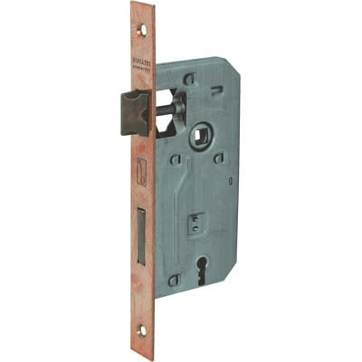 SERRATURA PATENT B.QUADRO BRONZATO 042P BONAITI  I.MM 70 F.MM 22 E.MM 60