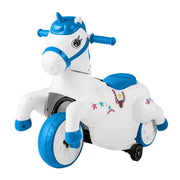Giocattolo cavalcabile a forma di unicorno 68 x 38 x 57 cm 2 modalità di guida stabile e sicuro atmosfera magica PP blu 20_0012263