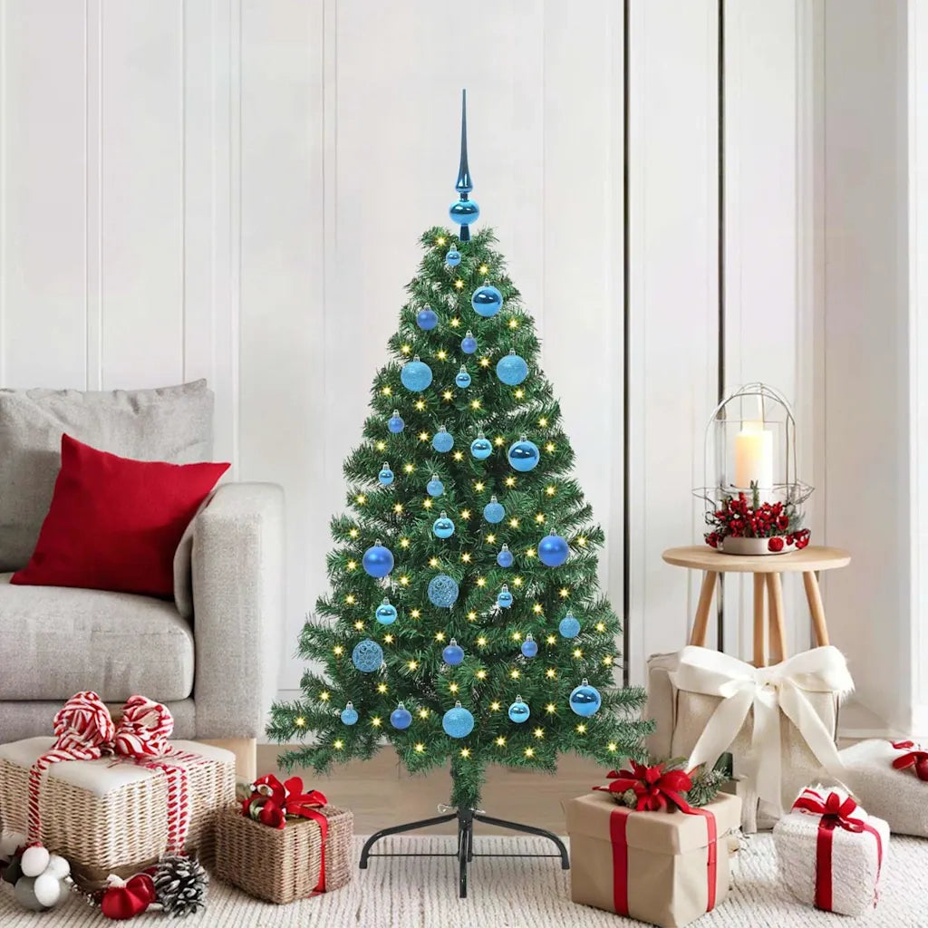 Albero di Natale | Decorazioni natalizie artificiale con luci integrate Verde 150 cm