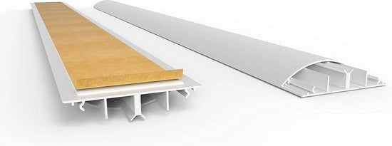 Cavo in PVC autoadesivo per 12 cavi - ponte cavi per pavimento - 9 x 2 x 200 cm