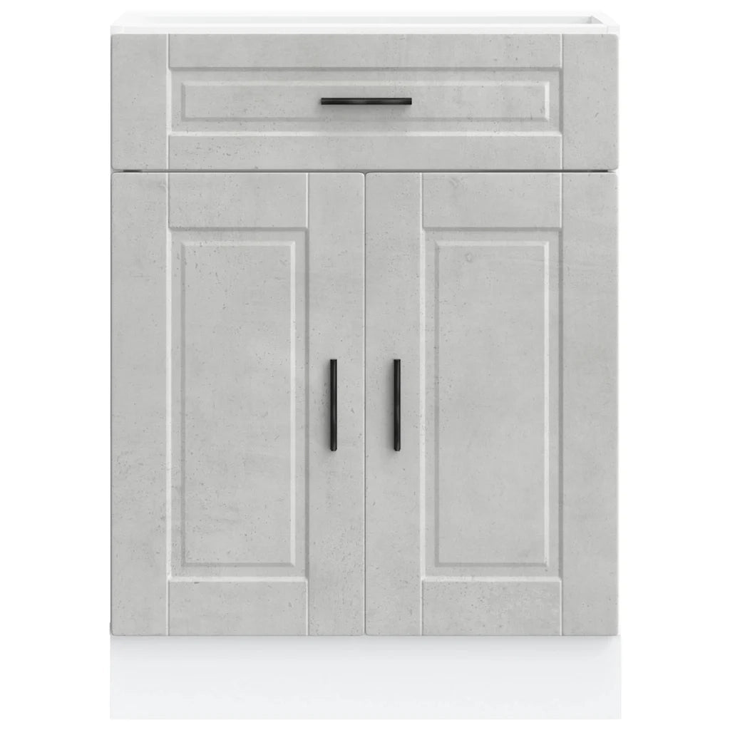 Base da Cucina Porto Grigio Cemento in Legno Multistrato 853971
