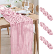 Tavolo da formaggio per matrimonio 3 pezzi 300 x 90 cm toga da sposa trasparente boho luce rosa trasparente tavolo da formaggio in gas per festa di fidanzamento toga da sposa rustica