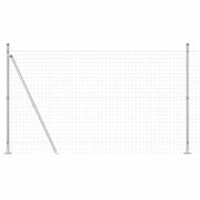 Recinzione da Giardino | Recinzione con Posto Argento 1,4 x 10 m Acciaio