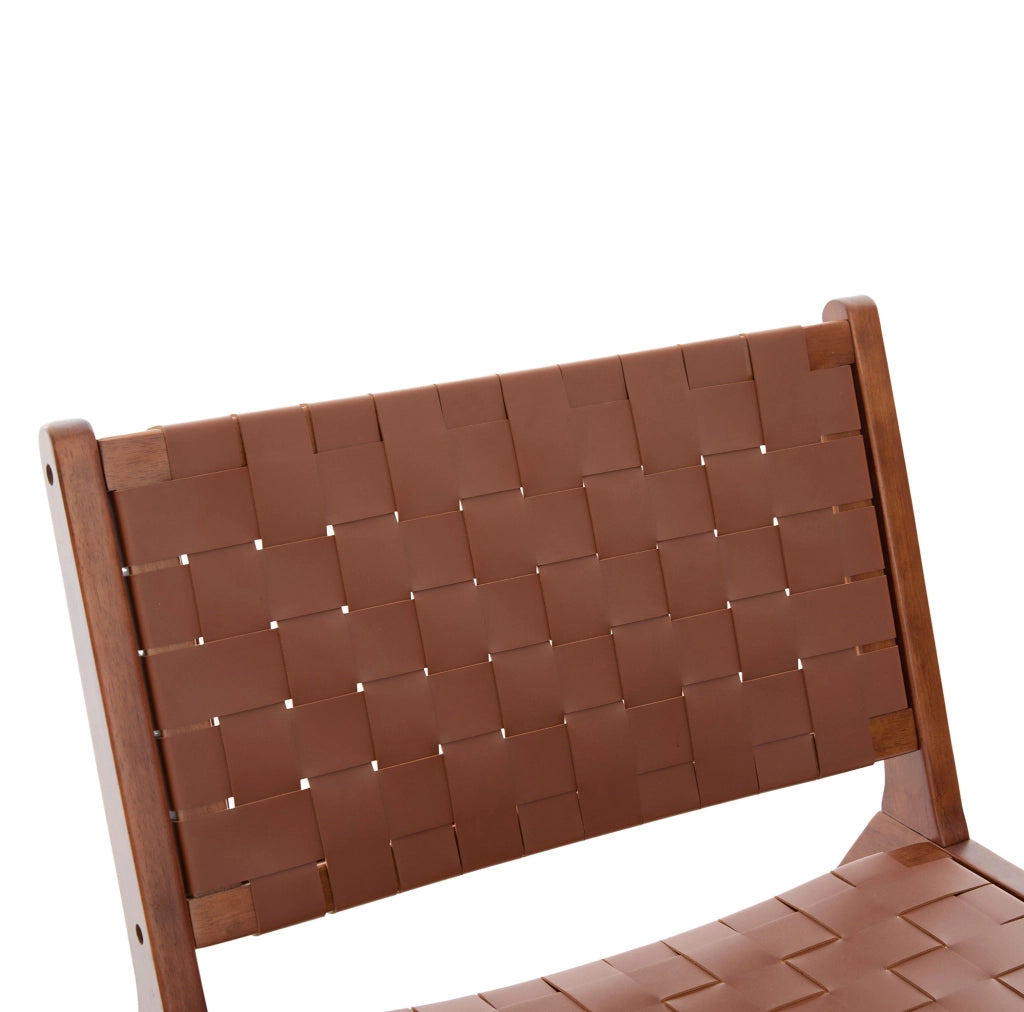 Poltrona 71x66x72 cm senza braccioli in PU marrone