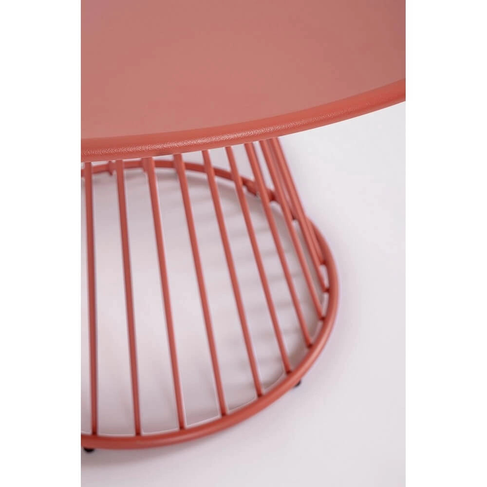 Tavolo da Esterno Rotondo in Acciaio Antracite D120 cm - ORLI