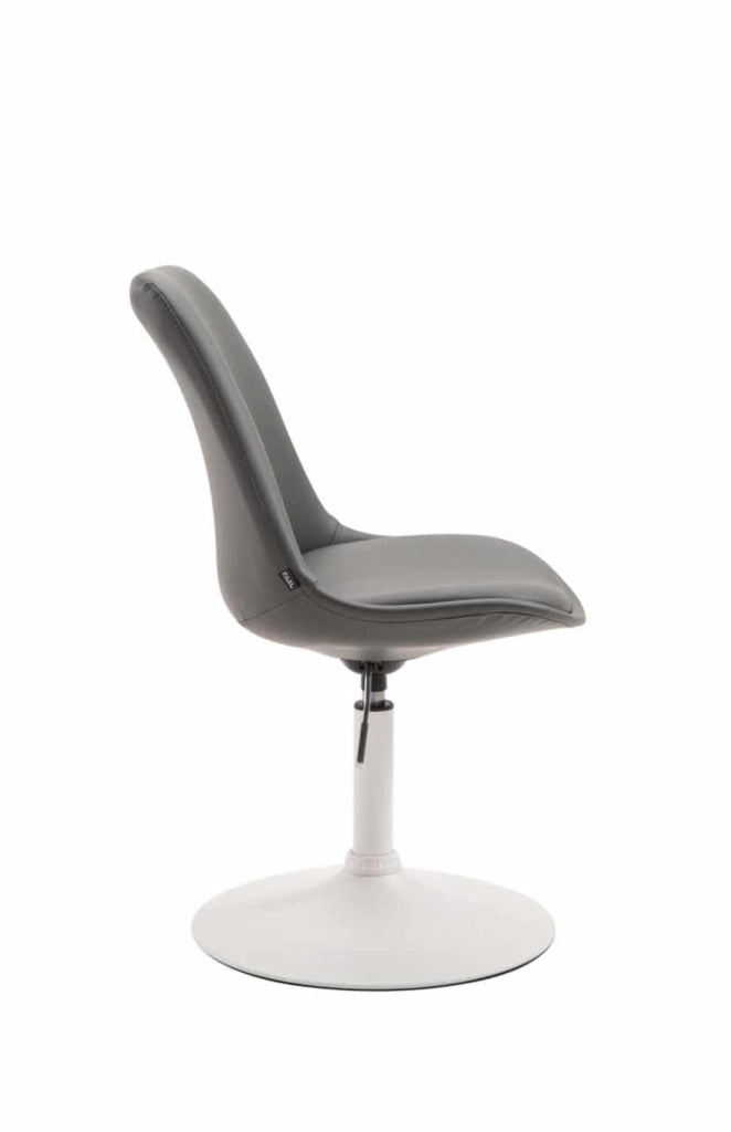Set di 4 sedie da pranzo Maverick in ecopelle grigio,bianco