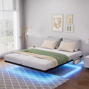 Letto piattaforma 160x200cm?- Xylo - design giapponese LED nero