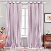 Gordini - Semi-trasparenti - Termici - Flanellati - 2 ST - 140 x 260 cm - Rosati