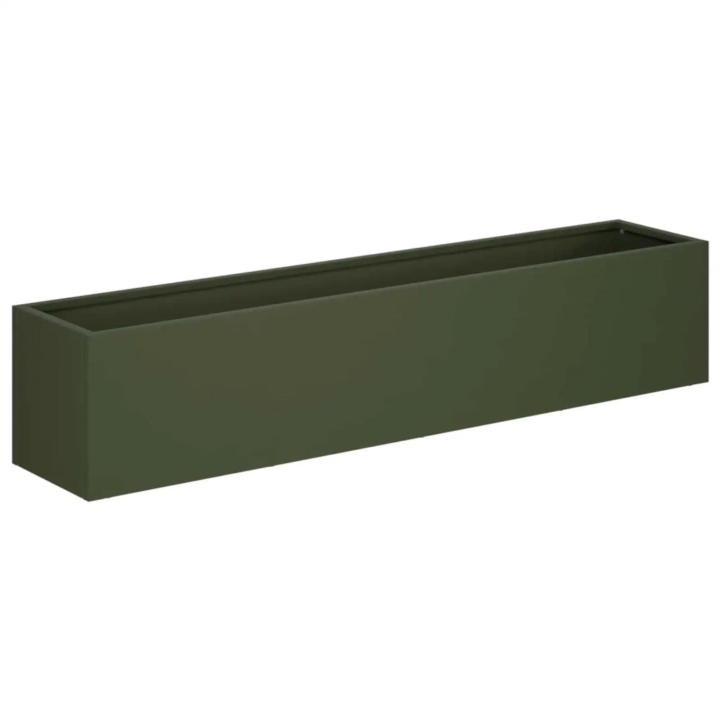 Vaso da giardino 2 pz Verde Oliva 100 x 20 x 20 cm 8005183