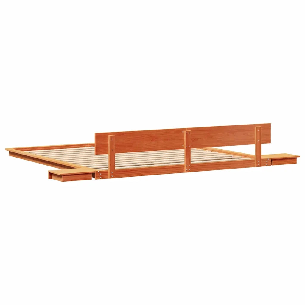 Struttura del letto Marrone 180 x 200 cm legno 872391