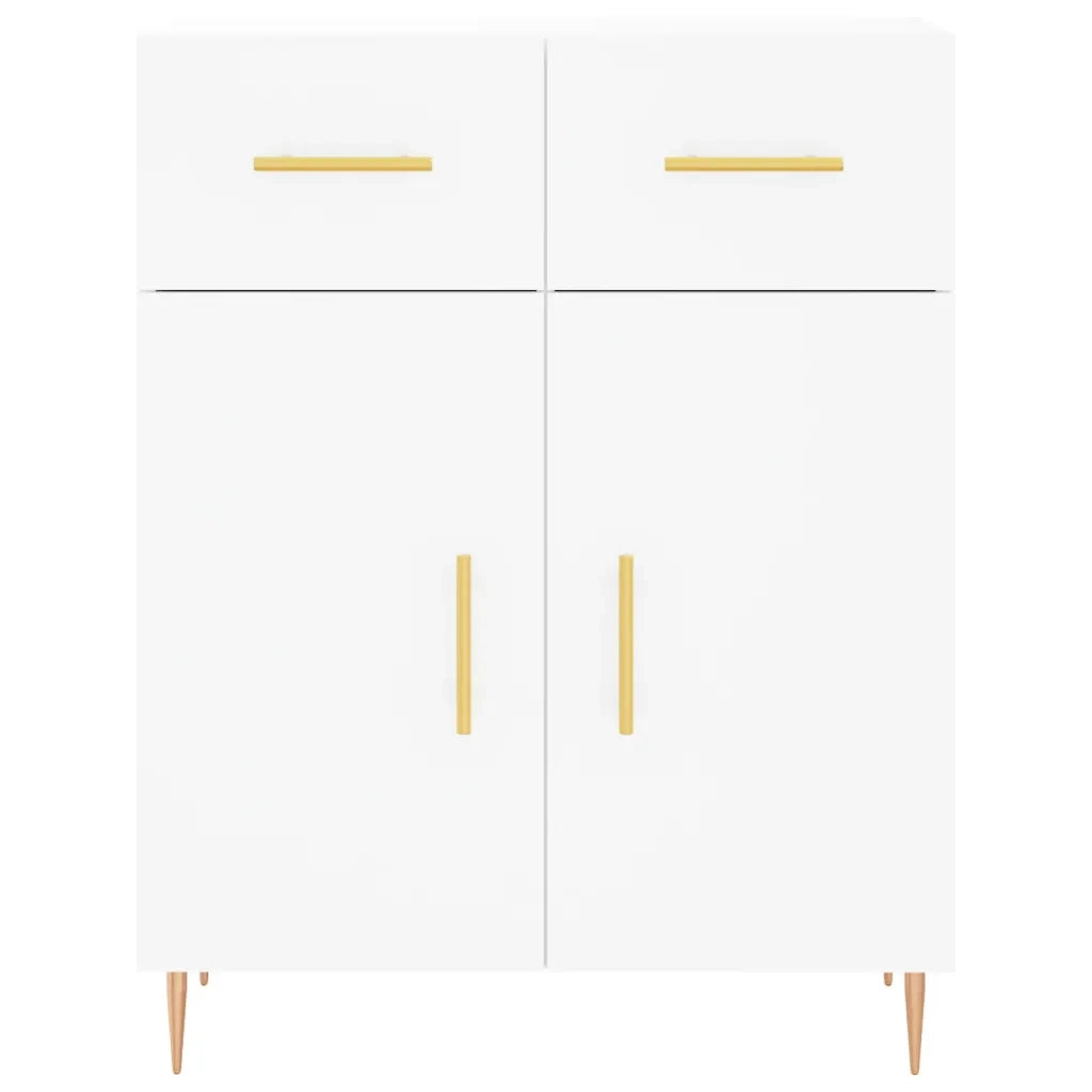 Credenza Bianca 69,5x34x180 cm in Legno Multistrato 3198137