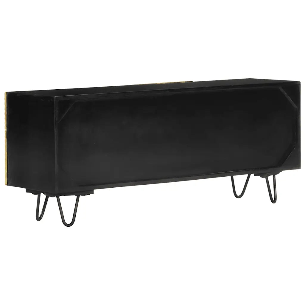 Mobile Porta TV 110x30x45 cm in Legno Massello di Mango