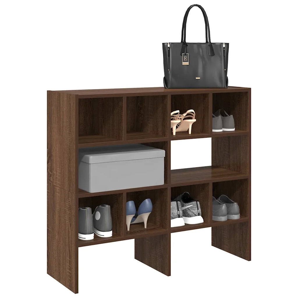 Scarpiere 2 pz Impilabili Rovere Marrone 89,5x30x40 cm 858852