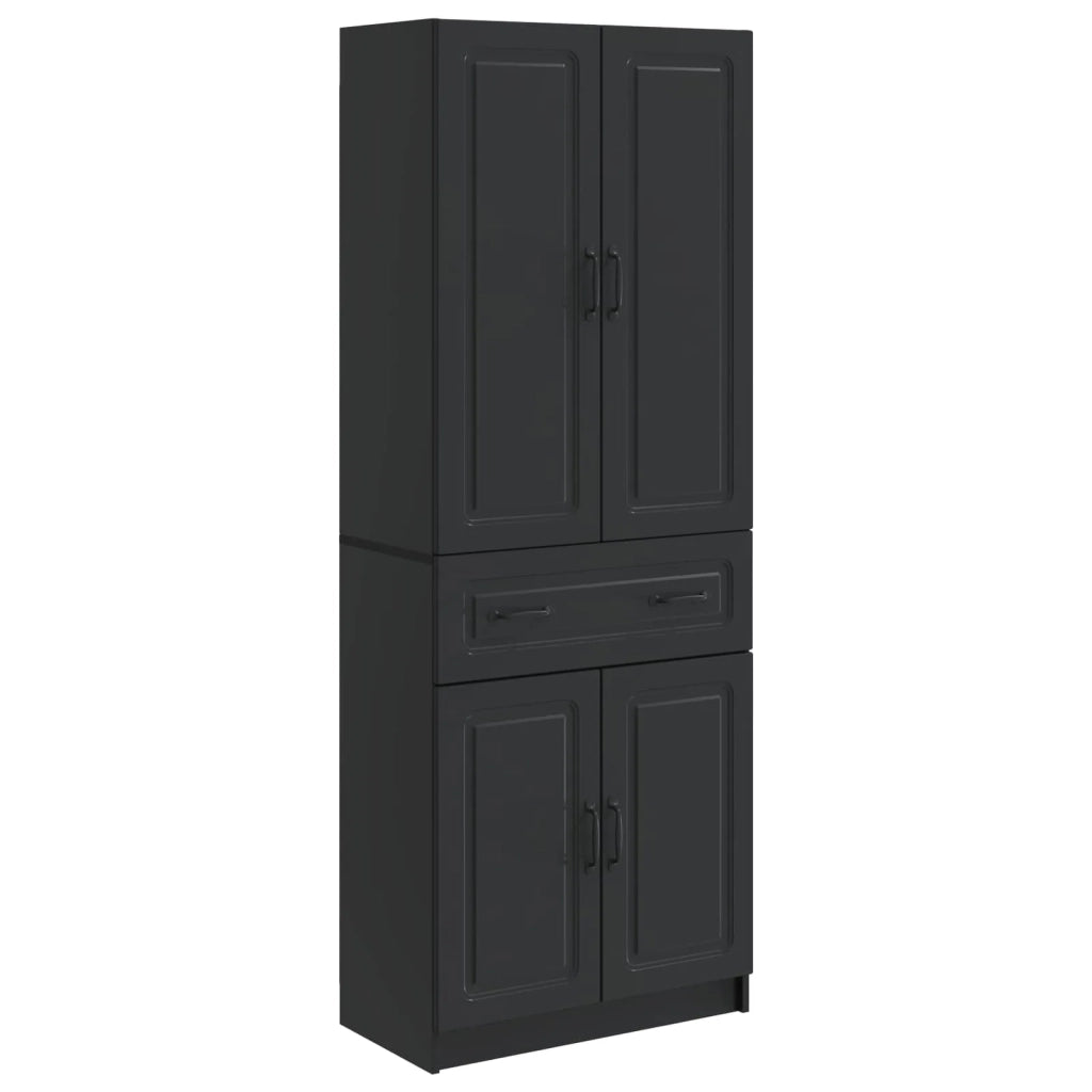 Set di armadi 2 pcs Nero Legno ingegnerizzato