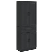 Set di armadi 2 pcs Nero Legno ingegnerizzato