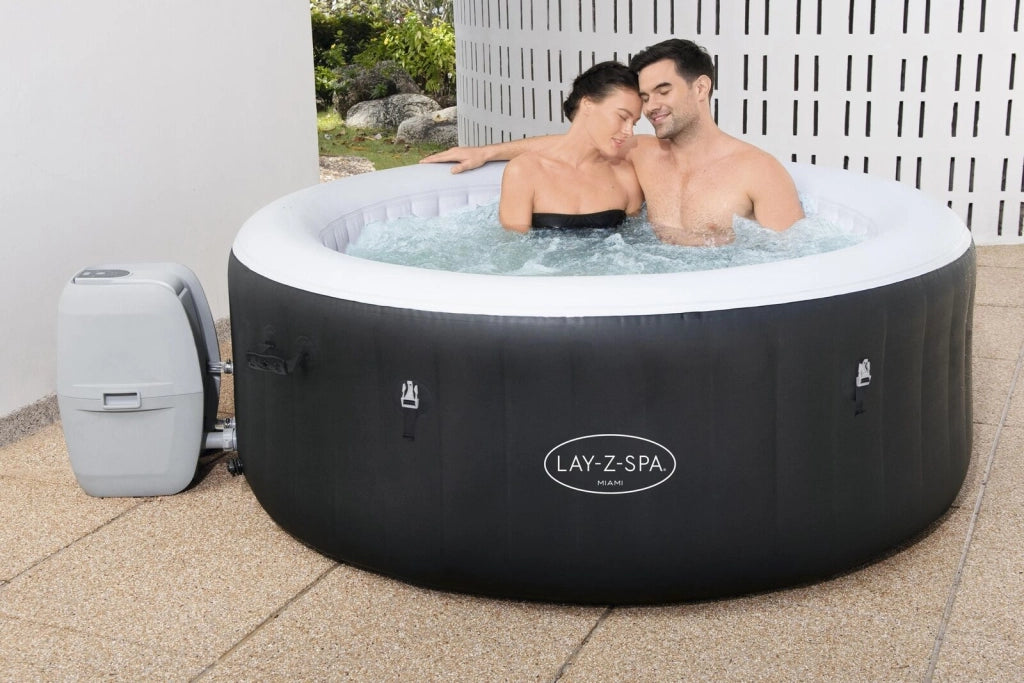 Bestway 60001 vasca idromassaggio e spa 669 L 4 persona(e) Rotondo Nero, Grigio, Bianco