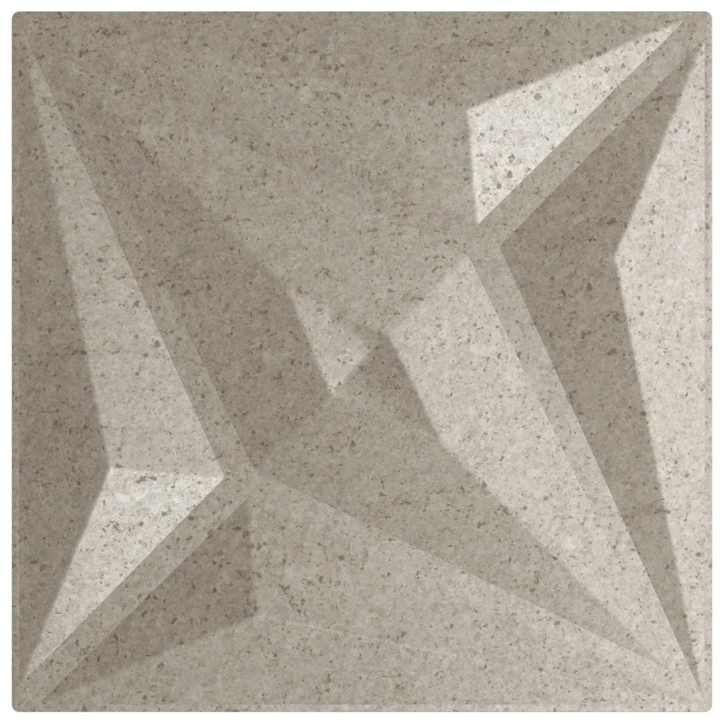 Pannelli da parete 12 pz 50 x 50 cm Beton Stella Schiuma XPS 42046075