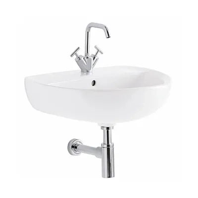 Lavabo sospeso 65 cm Geberit in ceramica lucida  Colibrì