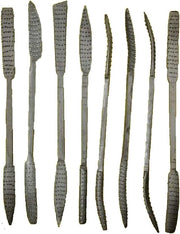 Set di raspati per legno vetro - Set di 8 raspati con manico