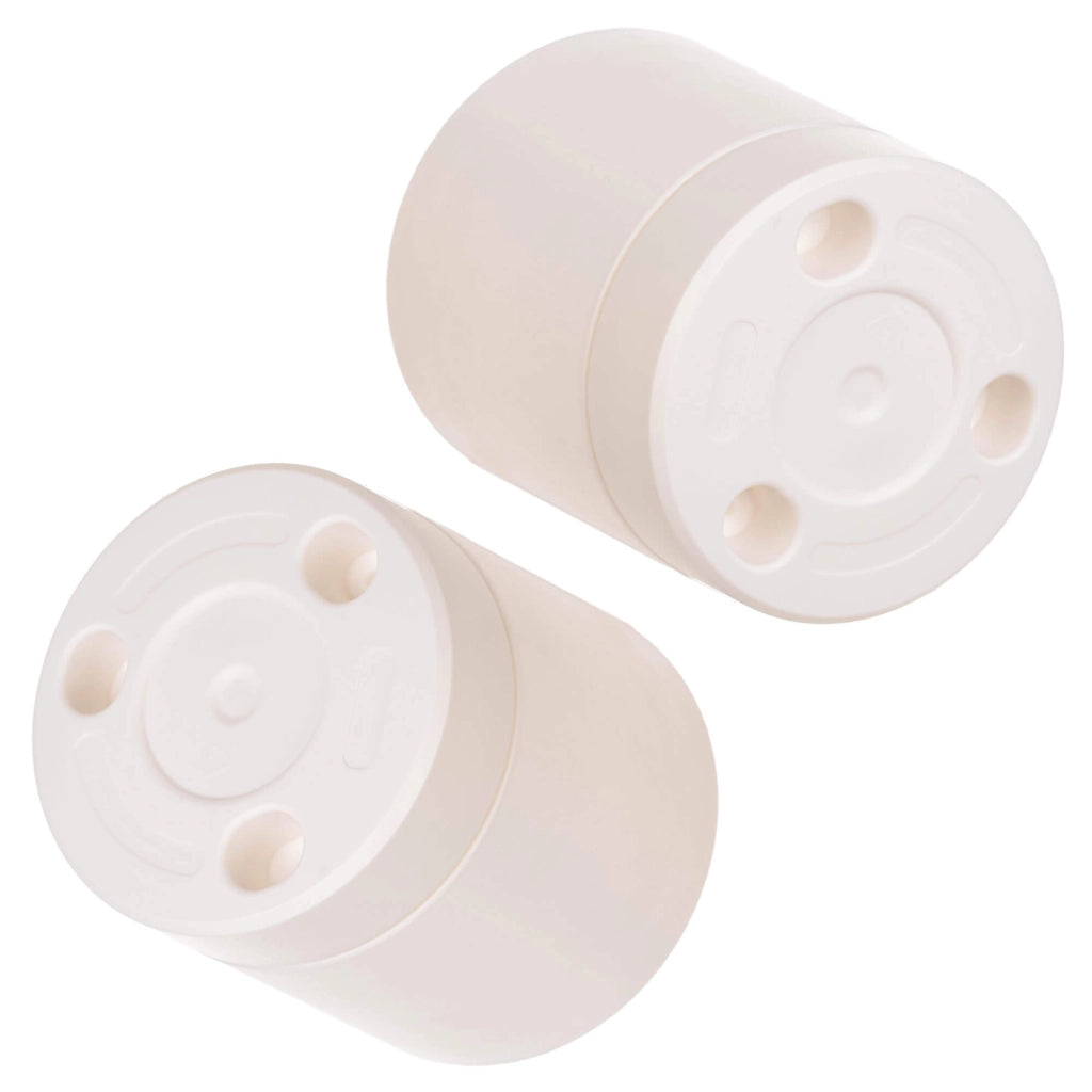 Vaso da fiori KADAX con coprivaso e sottovaso, rotondo, 20 cm, set da 2