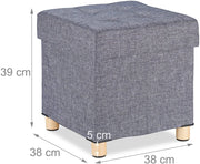 Sgabello ottomano con vano contenitore grigio 13_0002754