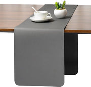 Tavolo da Esterno, Doppia Faccia, Impermeabile, Antiscivolo, Decorativo, 40 x 183 cm (Grigio Nero)