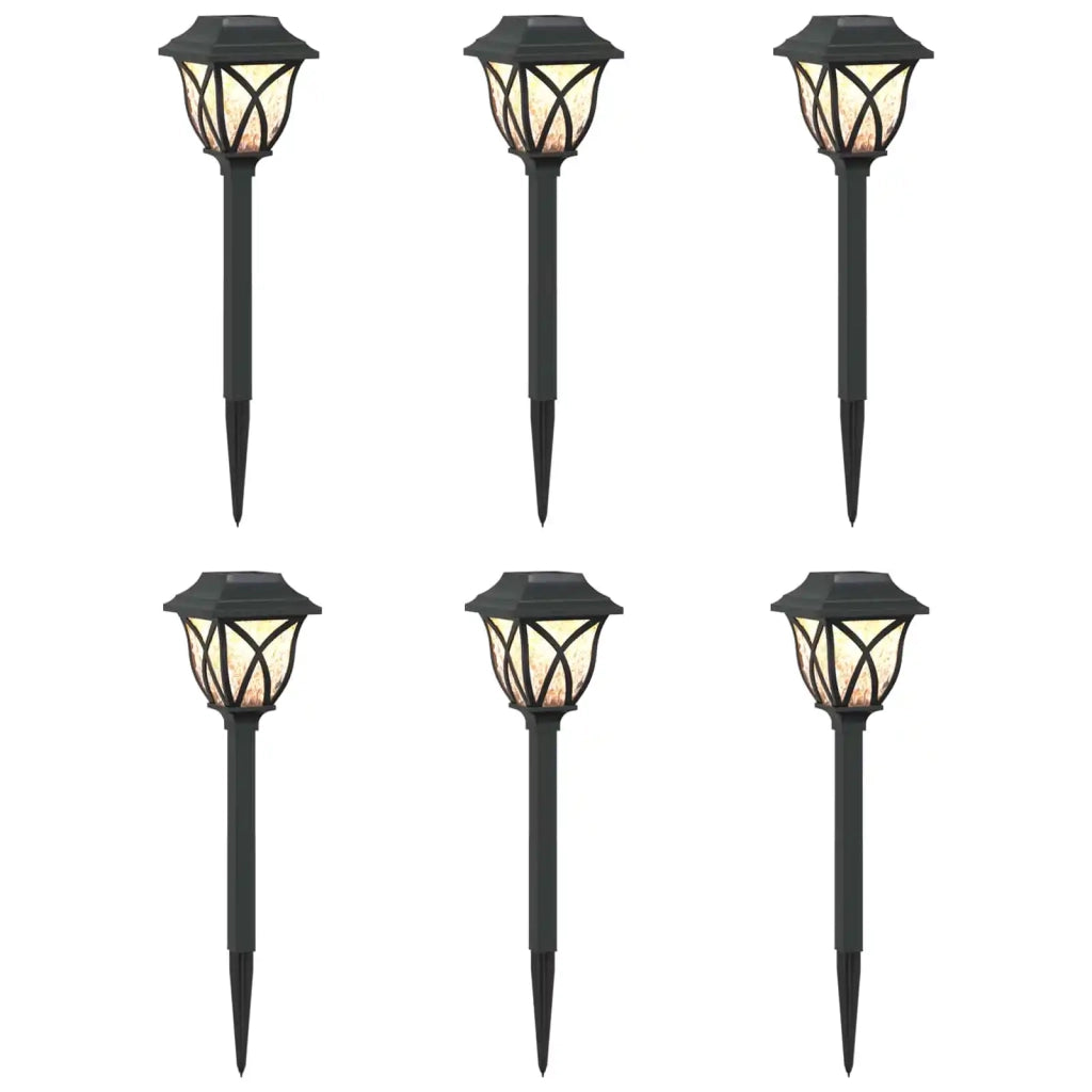 Luci solari da esterno con picchetto 6 pcs Bianco caldo 42 cm 42042712
