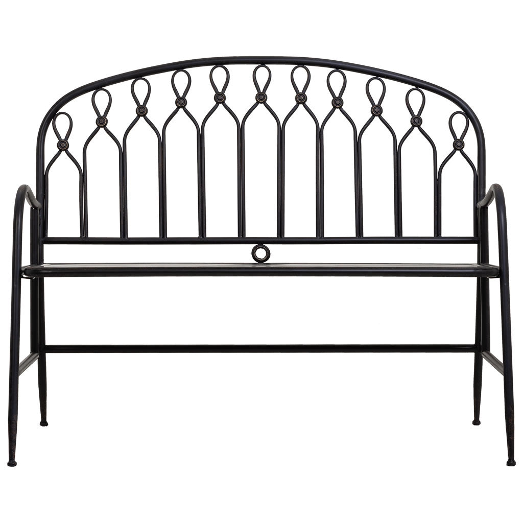Sgabello in metallo nero 118x56x98h