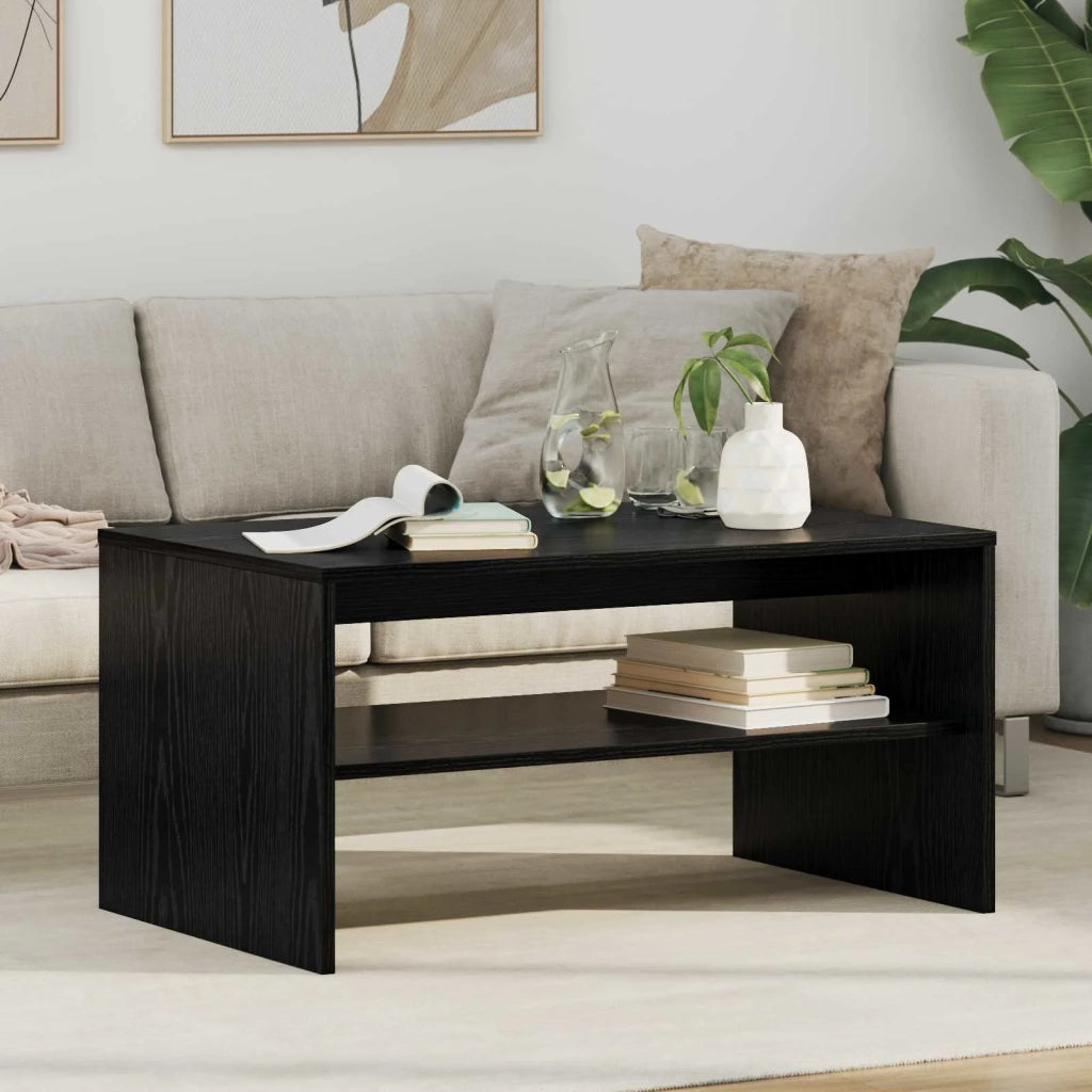 Tavolino da salotto Rovere Nero 80 x 50 x 40 cm 8000277