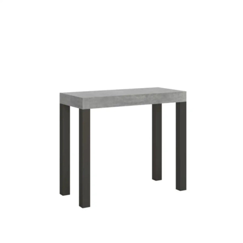 Consolle allungabile 90x40/300 cm Everyday cemento gambe antracite