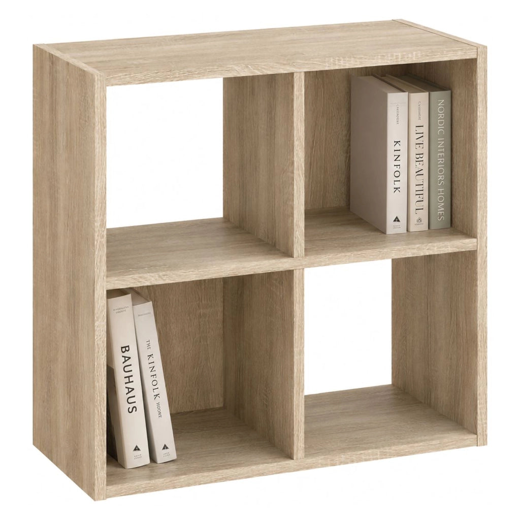 Biblioteca Liha, Libreria 2 Ripiani, 61x30x61h cm Marrone Rovere