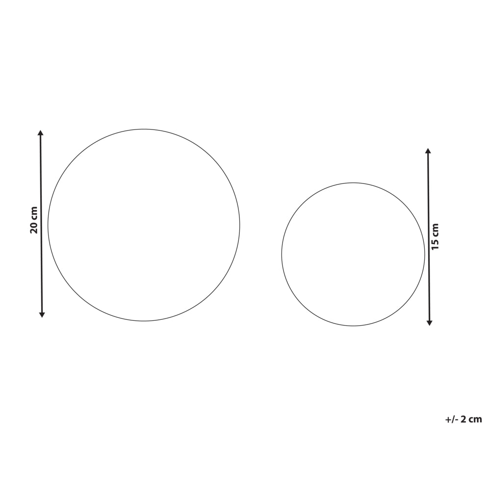 Set di 2 luci LED decorative per interni Accessori LED Illuminazione Carta Nera
