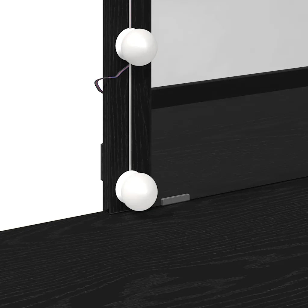 Tavolo da Trucco Rovere Nero 100 x 40 x 130 cm 868842