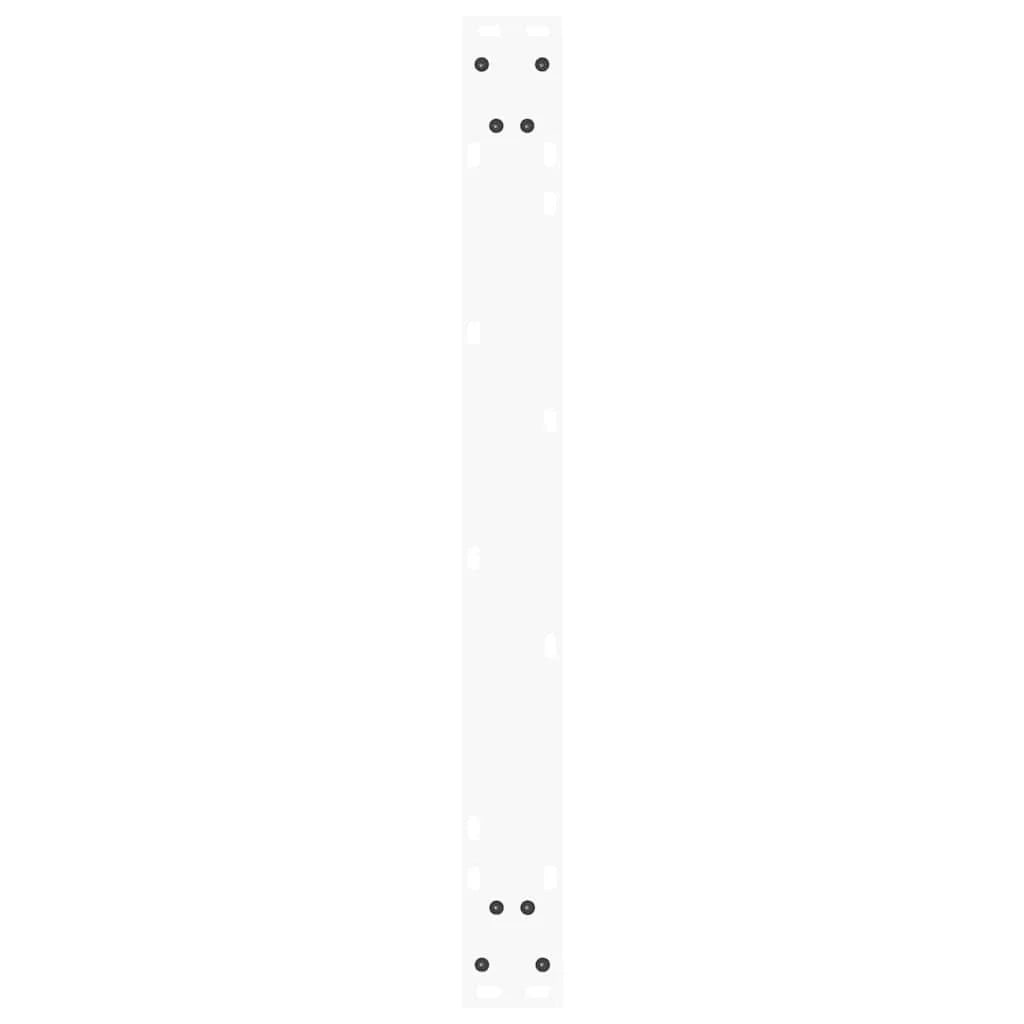 Set di 3 gambe per tavolo da pranzo a forma di V regolabili ed esteticamente gradevoli 80 x 72-73,3 cm in acciaio bianco 02_0056951