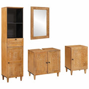 vidaXL Set di mobili per il bagno 4 pcs Marrone 38 x 33 x 160 cm