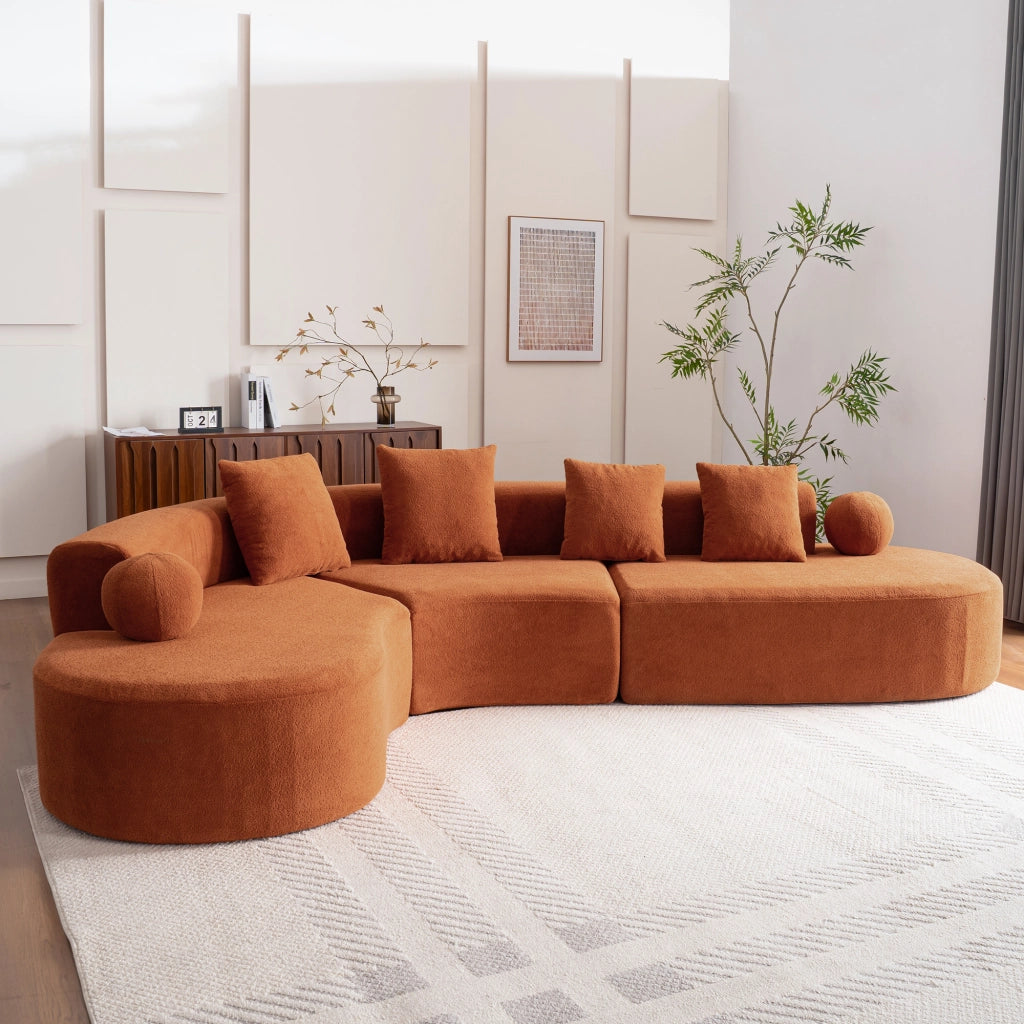 Divano a nube a L - Zephmum- 327cm, elegante, comodo, non assemblato