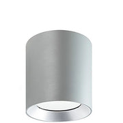Show - Plafoniera Cilindrica Da Soffitto A  Led 12W A Luce Fredda Colore Alluminio