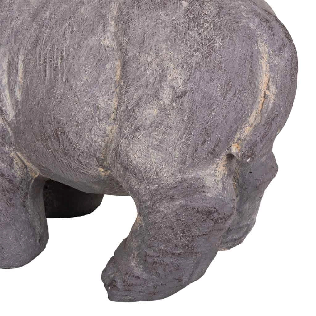 Decorativo ippopotamo di magnesio grigio 35x26x40h